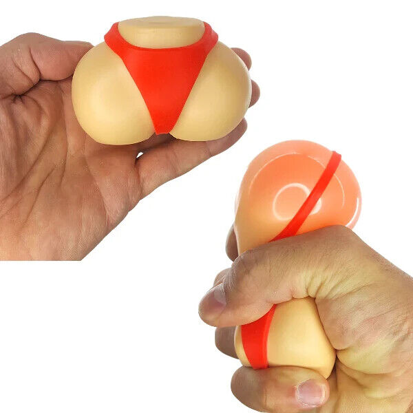 STRESS BUM - Squeeze a Booty Ass Butt Squishy Fidget Juguete de regalo novedoso para adultos