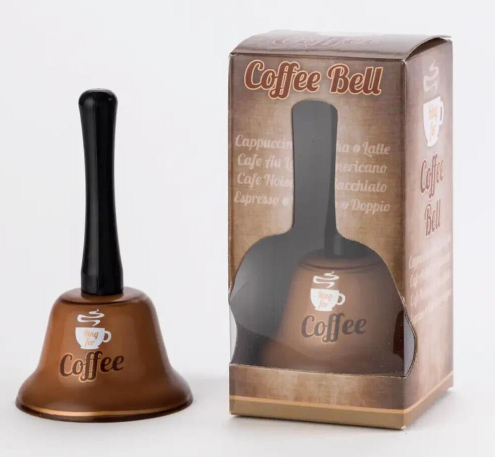 THE COFFEE Hand Bell - Fancy Espresso Kitchen Bar Pub Office Desk Room ~NEW!