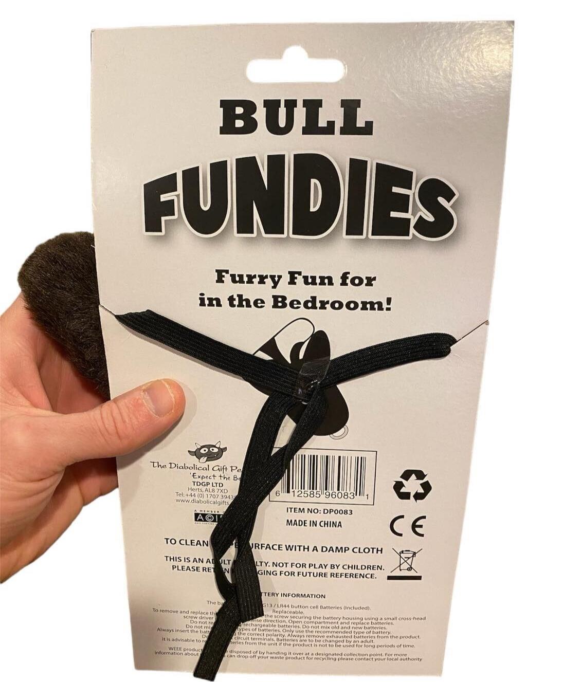 BULL Noise Making UNDIES  - Furry Thong Underwear Bedroom Fun - GaG Joke Gift