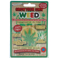 Grow Your Own WEED - Hysterical Pot Leaf Adult Gag Joke Prank Stoner Gift