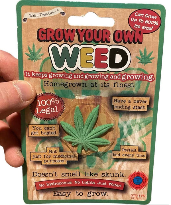 Grow Your Own WEED - Hysterical Pot Leaf Adult Gag Joke Prank Stoner Gift