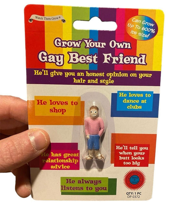 Haga crecer a su propio mejor amigo gay: ¡le encanta comprar! Regalo de broma divertida del orgullo LGBT