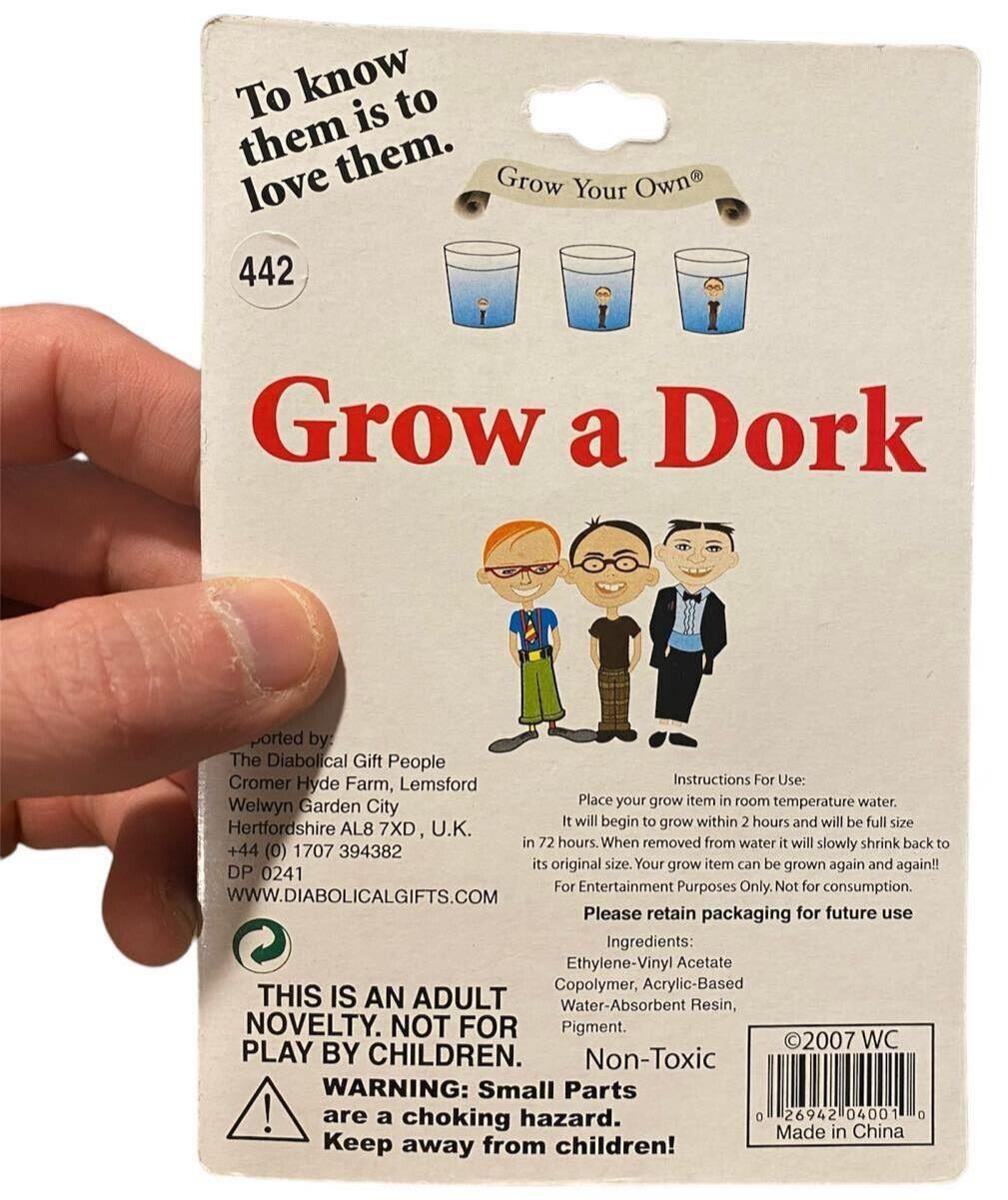 SET OF 3 Grow your own  DORK - NERD - GEEK - Fun Gag Joke Novelty