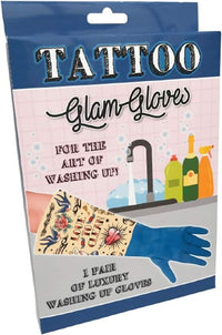 TATTOO Art Rock Luxury Glam Latex Gloves - Household Washing Cleaning Kitchen