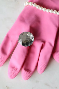 DIRTY BITCH Diamond Pearl Luxury Glam Gloves Household Washing Cleaning Kitchen