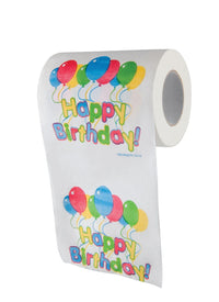 Happy Birthday Toilet Paper - Bathroom Potty Party Favor Fun Gag Novelty