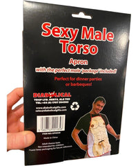 DELANTAL DE COCINA CON TORSO MASCULINO SEXY - ¡Paquete masculino incluido! ~ 💋 Regalo de mordaza de Willy para adultos