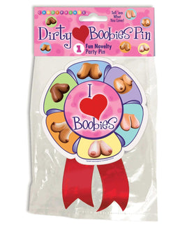 I ❤️ Boobies Pin - Accesorio divertido para despedida de soltero - Me encantan las tetas Hooters Breasts GaG