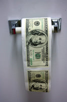 Rollo de dinero de papel higiénico con billete de cien dólares, 100 dólares, regalo de juguete divertido para el baño
