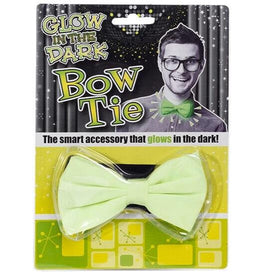 GLOW IN THE DARK BOW TIE - Costume Prop Dress Up Clothing Fun Accessory