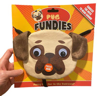 PUG BARKING UNDIES - Furry Dog Willy Thong Sous-vêtements Chambre GaG Joke Cadeau