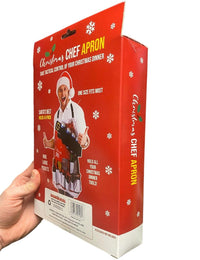 Tablier de chef de Noël - Peut contenir 6 bières ! 9 Grande Poche pour Ustensiles - Cadeau de Noël 