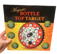 Magnetic Bottle Top Target Beer Drinking Bottle Cap Throwing Dartboard Pong Game