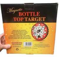 Magnetic Bottle Top Target Beer Drinking Bottle Cap Throwing Dartboard Pong Game