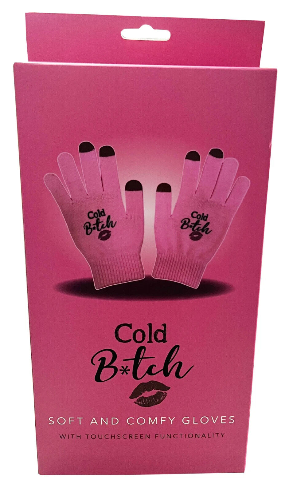 COLD B*TCH GLOVES - Pink Winter Sexy Women Ladies  - Touchscreen Functionality