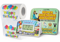 Ultimate Funny Birthday Gift Set 🎂 Countdown Timer, Toilet Paper & Decorations