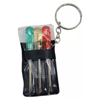 3 Piece Screw Driver Set Key Chain - (Pick Qty You Need)