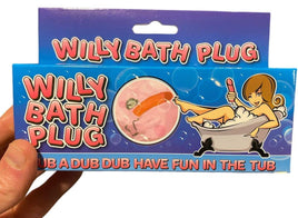 THE WILLY BATHTUB PLUG - Rub A Dub, Have fun in the Tub - Adult Gag Joke Gift
