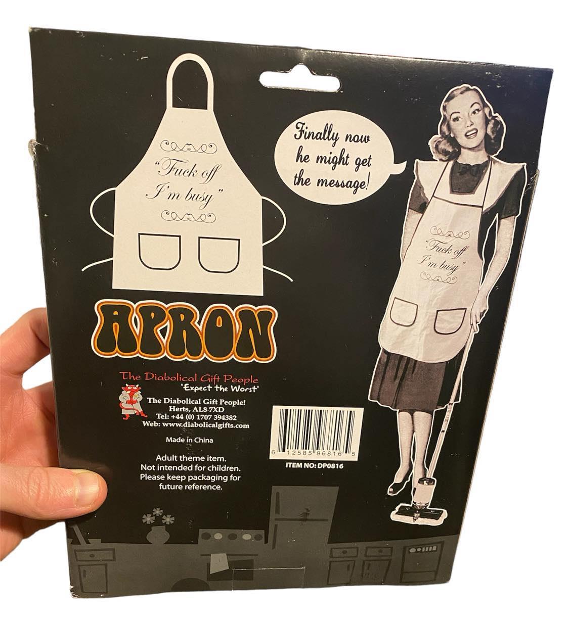 F%#K OFF JE SUIS OCCUPÉ Tablier - COMMENT RUDE ! Cadeau drôle de tablier de tissu de cuisine de cuisine