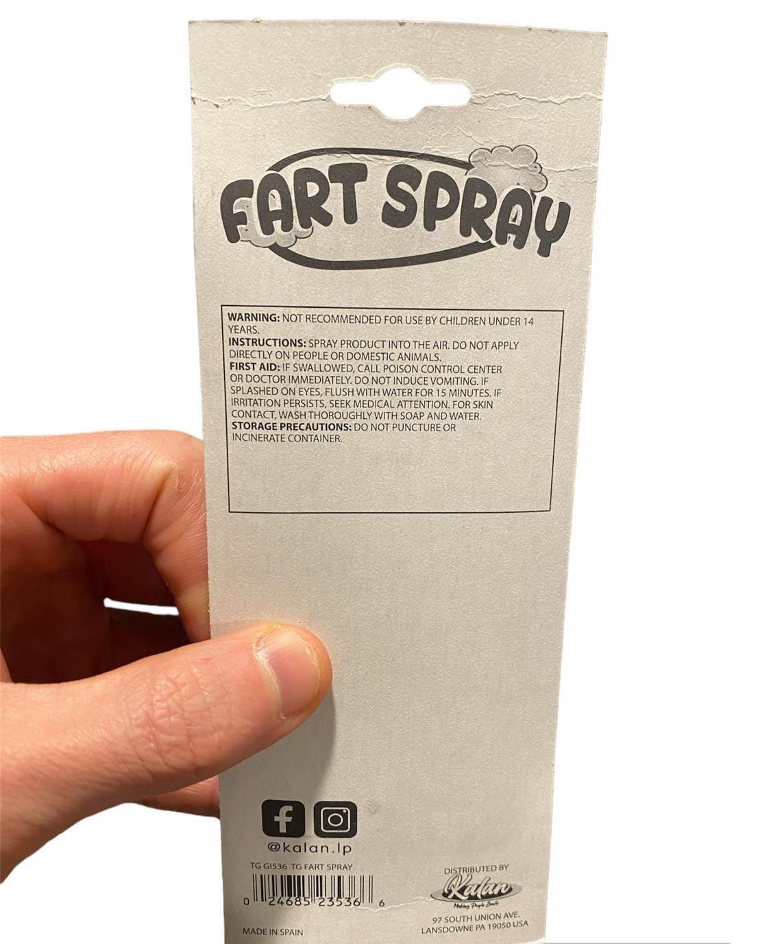 Grande bombe aérosol Fart - Stinky Prank Gag Joke ~ Fabriqué en Espagne - Taille 1,76 oz !