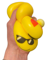 Paquete de 3 pelotas sonrientes para hacer malabarismos antiestrés, juguetes con pelotas para aplastar con cara feliz y sonrisa de Emoji