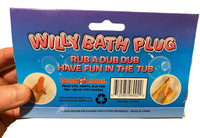 THE WILLY BATHTUB PLUG - Rub A Dub, Have fun in the Tub - Adult Gag Joke Gift
