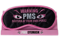 WARNING PMS Sleeping Mask - Funny Female Sleep Eye Blindfold Soft EyeMask Gift