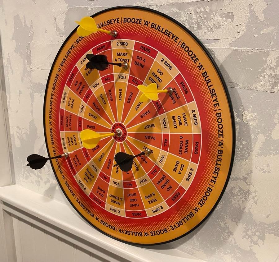 Booze 'a' Bullseye - The Ultimate Beer Drinking Magnetic Dart Board Party Game