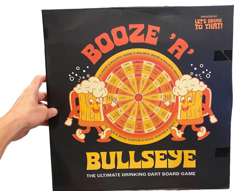 Booze 'a' Bullseye - The Ultimate Beer Drinking Magnetic Dart Board Party Game