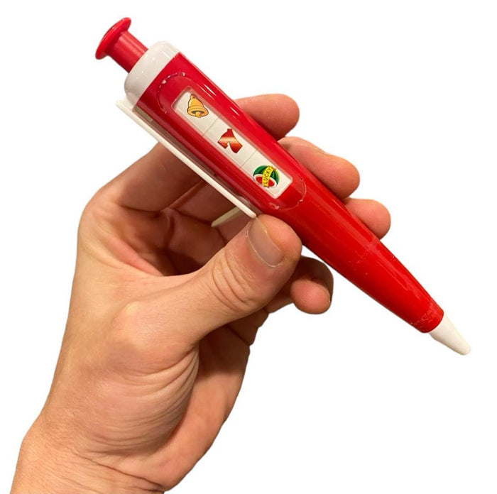 Casino Slot Machine Pen - Push & Spin to Win! ~ Novelty Office Home School Pen