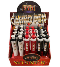 Casino Slot Machine Pen - Push & Spin to Win! ~ Novelty Office Home School Pen