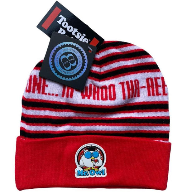 Mr. Owl Tootsie Pop Roll Candy Beanie - Trendy Retro Skater Winter Soft Cap Hat