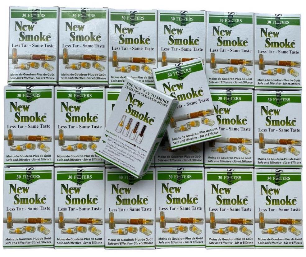 40 PKS NEW SMOKE Cigarette Filters (1,200 Filters) Lowers Nicotine Nic Out & Tar