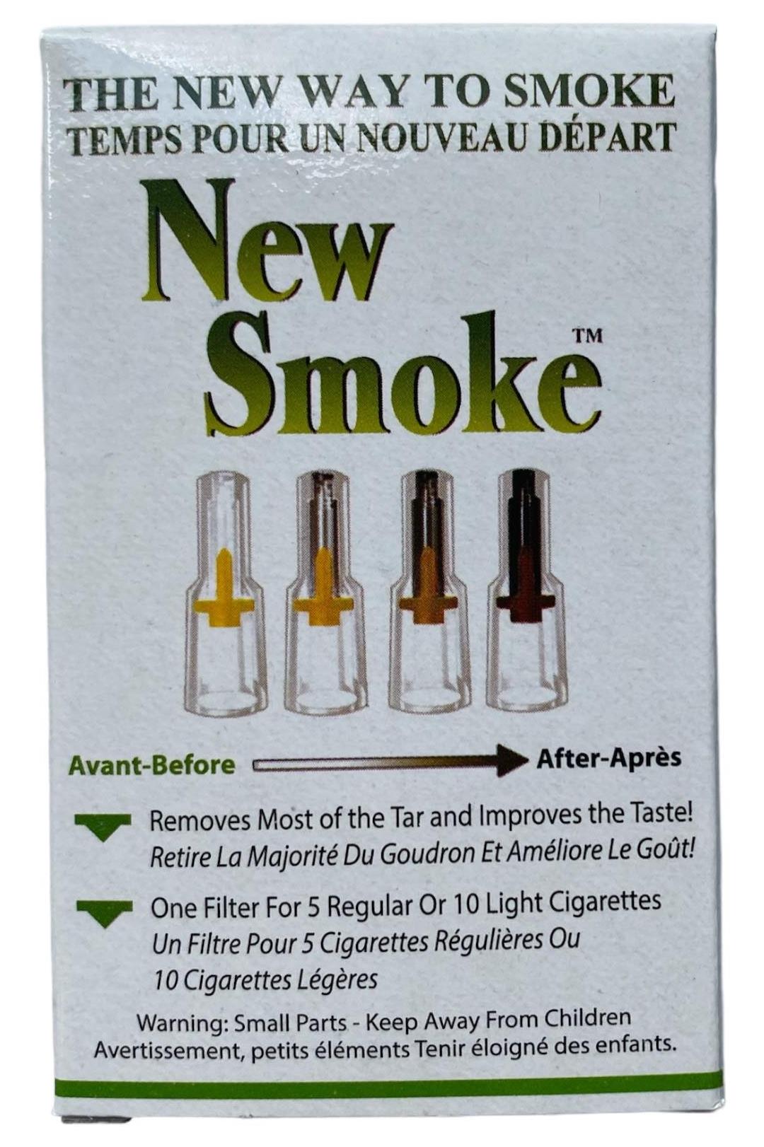 40 PKS NEW SMOKE Cigarette Filters (1,200 Filters) Lowers Nicotine Nic Out & Tar