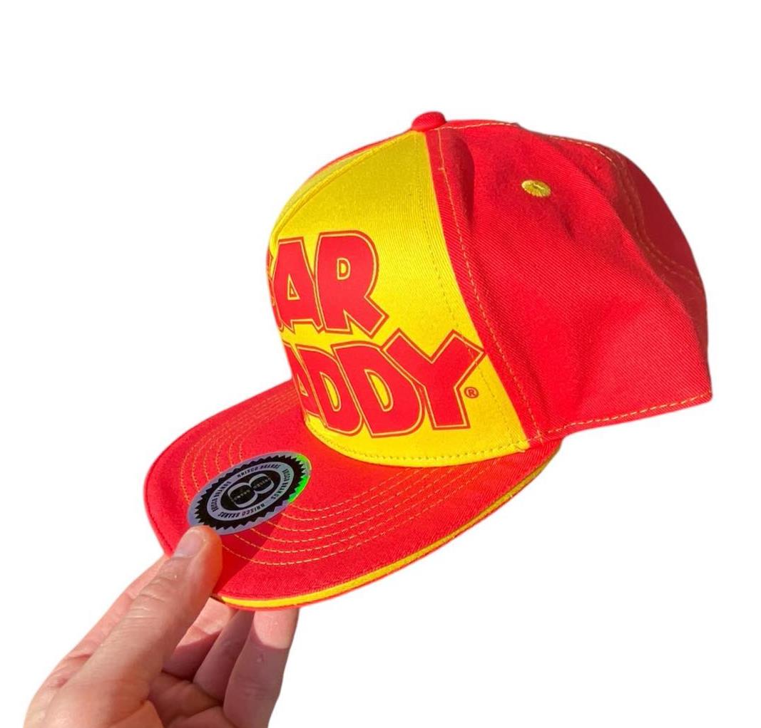 SUGAR DADDY Snapback Hat - Retro Trucker Candy Embroidered Skater Ball Cap