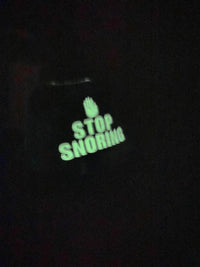 STOP SNORING Metal Hand Bell - Glows in the Dark! - Funny Gag Joke Adult Gift