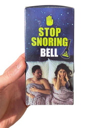 STOP SNORING Metal Hand Bell - Glows in the Dark! - Funny Gag Joke Adult Gift