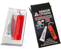 Senior Citizens Constipation Kit - Over the Hill - Old Birthday Gag Joke Gift