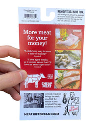 Bogus Meat Gift Card - Recalled Meats! Haha! - Funny Gag Joke Gift