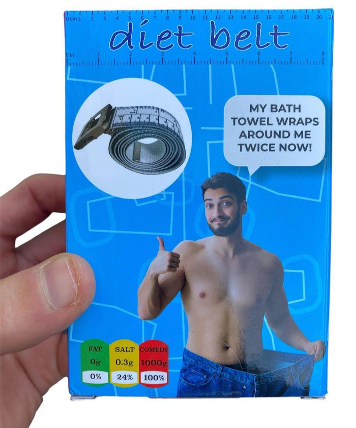 Diet Belt - Funny Joke Gift! - LOSE WEIGHT or GET FAT Gag Santa Stocking Stuffer