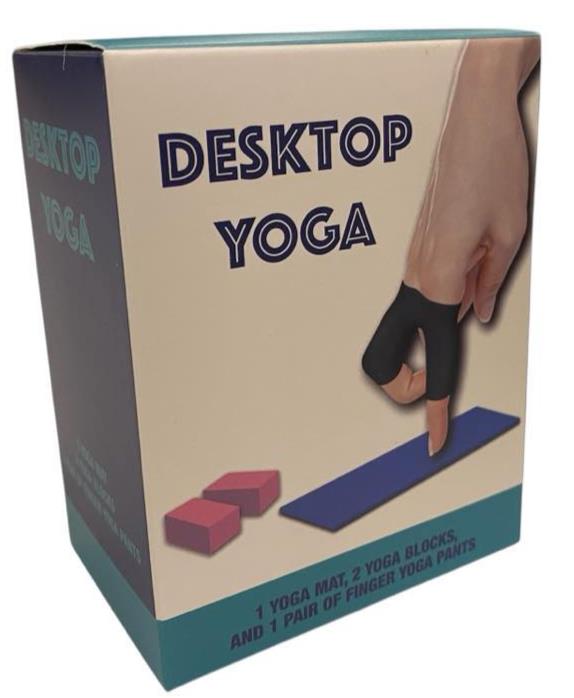 The Mini Office Desktop Yoga Set - Cute! Tiny! Portable! - Funny Gag Joke Gift