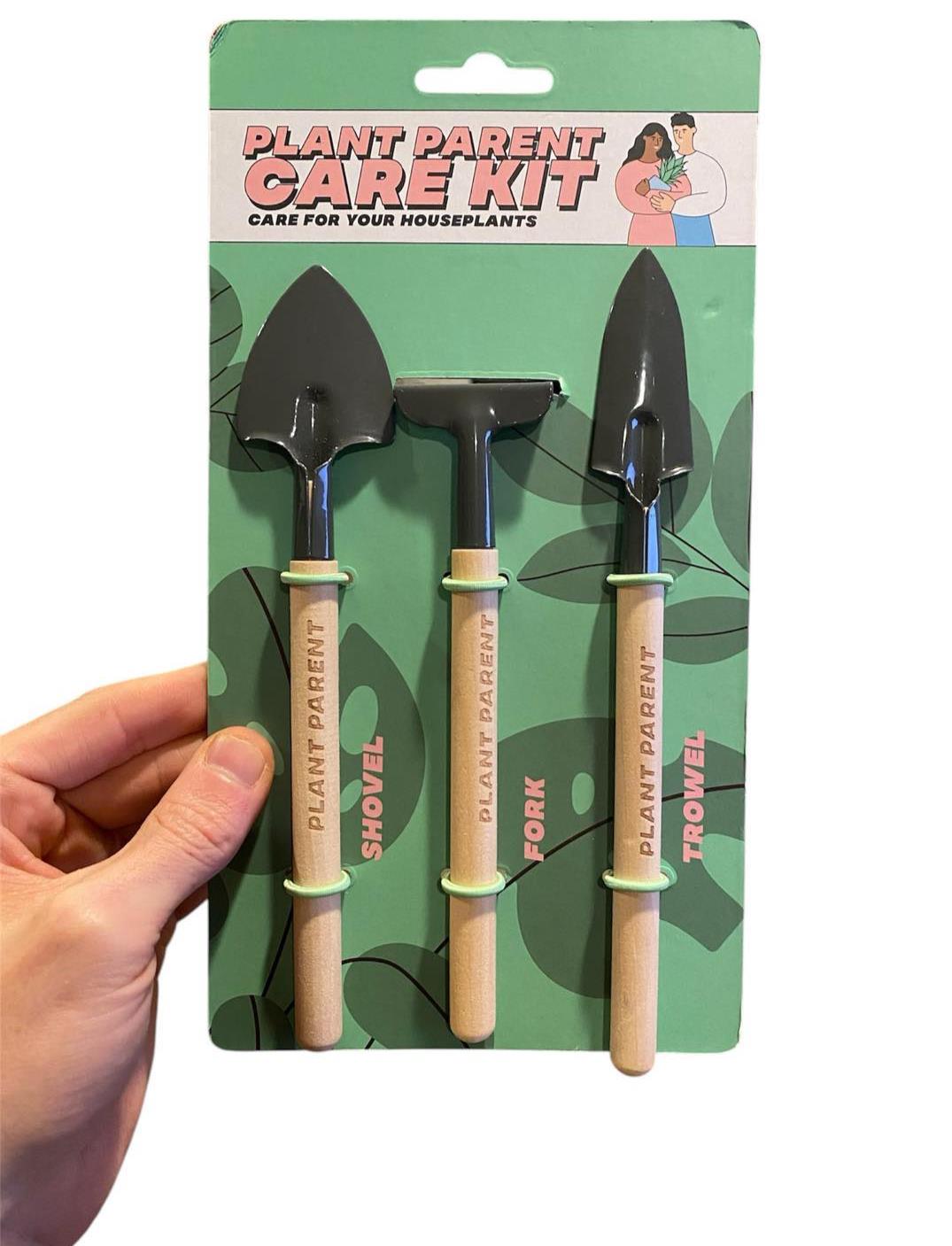 Plant Parent Care Kit - Houseplant Mini Garden Tool Set Shovel-Fork-Trowel Set