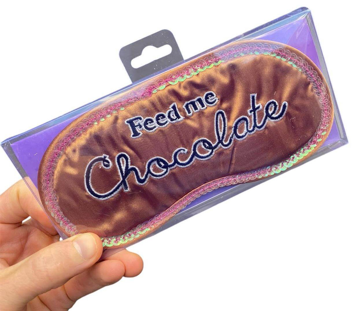 Feed Me Chocolate Sleeping Mask - Sleep Eye Blindfold Soft EyeMask