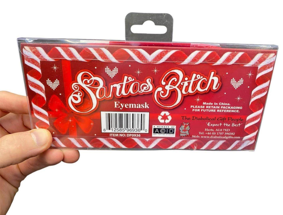 Santa's Bitch Sleeping Mask - Naughty Sexy Sleep Eye Blindfold Soft EyeMask