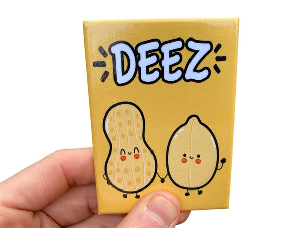 DEEZ NUTS Funny Fridge Magnet Kitchen Home Decor - 3.5" x 2.5" Made in USA