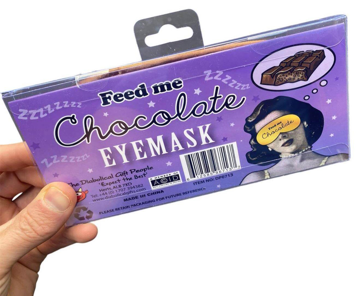 Feed Me Chocolate Sleeping Mask - Sleep Eye Blindfold Soft EyeMask