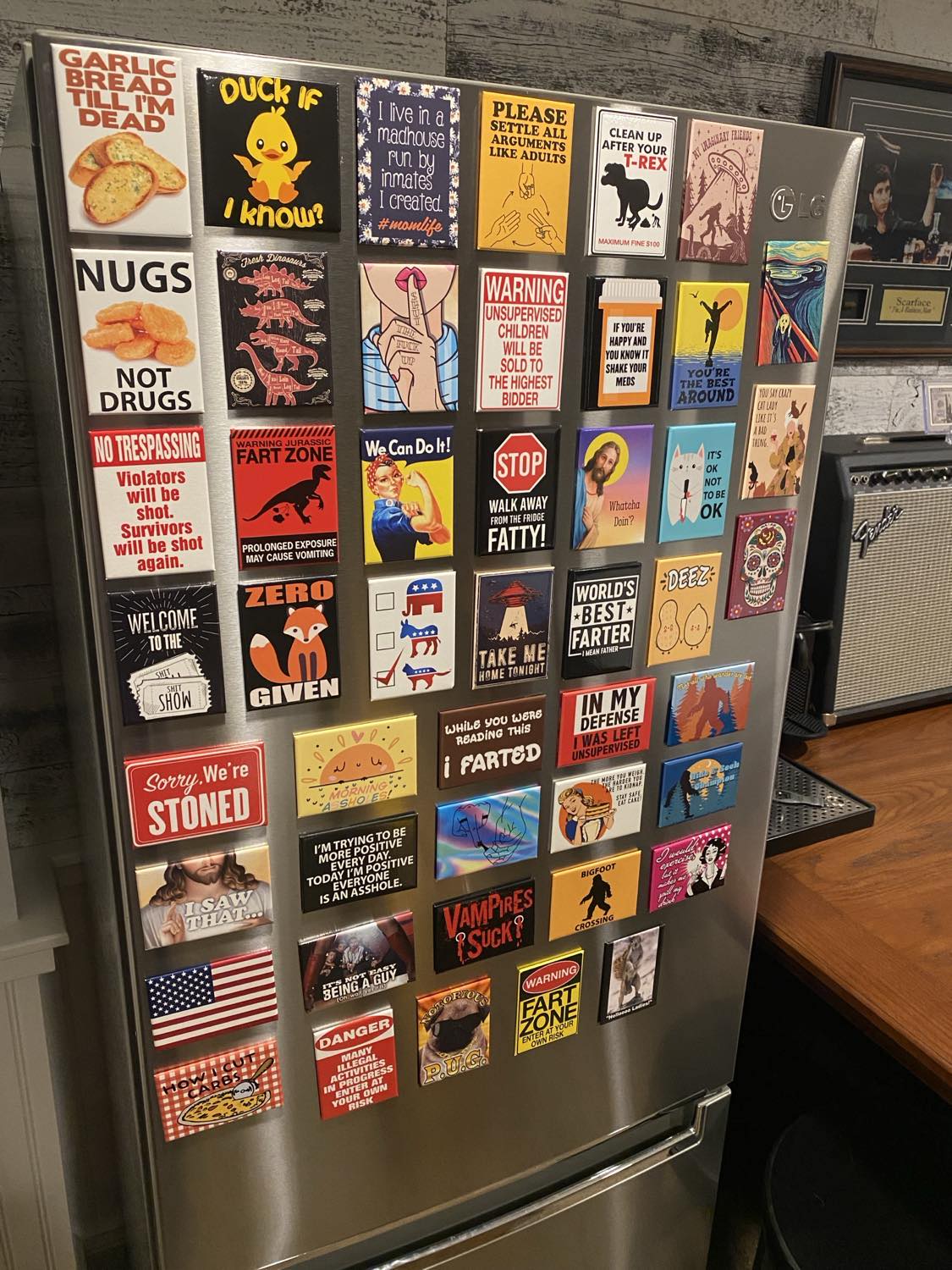 "Academically Challenged" Funny Beer Fridge Magnet - 3.5" x 2.5" Made in USA