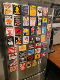 "Academically Challenged" Funny Beer Fridge Magnet - 3.5" x 2.5" Made in USA