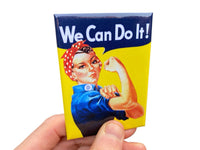 We Can Do It! Rosie the Riveter Fridge Magnet Kitchen- 3.5" x 2.5" Made in USA