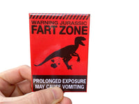 Jurassic Fart Zone Fridge Magnet Kitchen Home Decor - 3.5" x 2.5" Made in USA